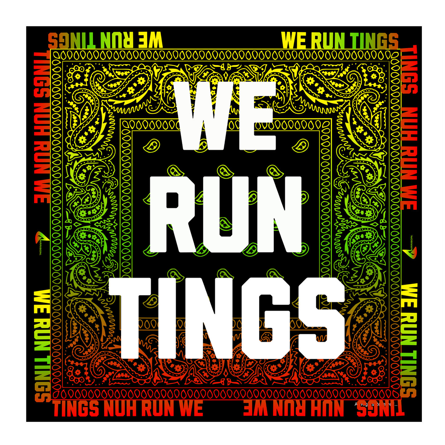 WE RUN TINGS BANDANA