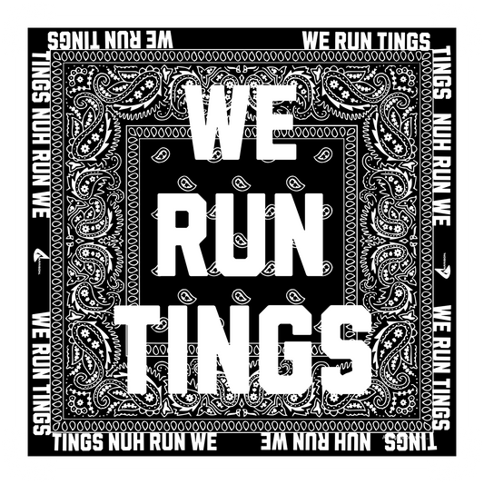 WE RUN TINGS BANDANA